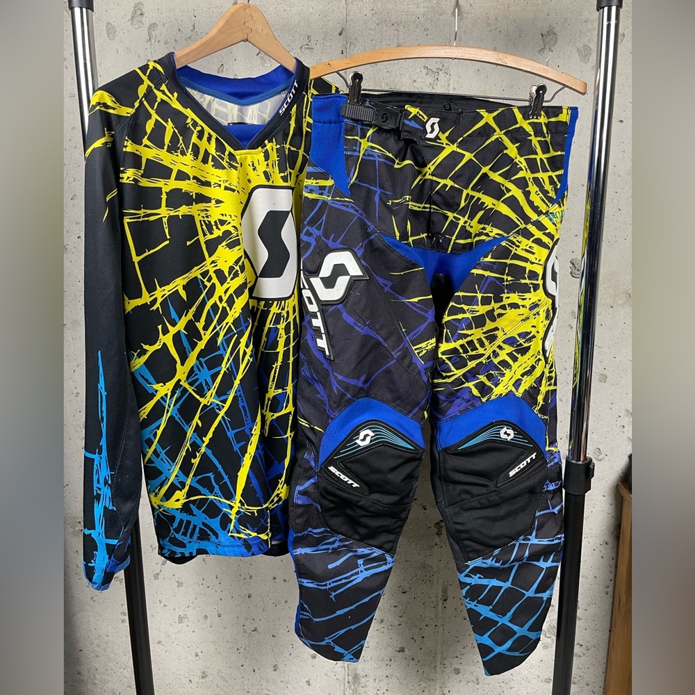 Scott Racing 250 Series Motocross Jersey & Pants Set Pants M & 32 Vintage Y2K